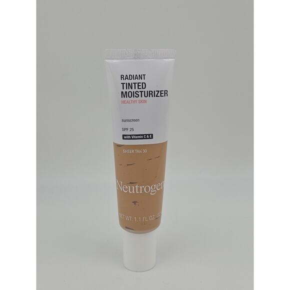 Neutrogena Radiant Tinted Moisturizer- Sheer Tan 30 SPF 25 With Vitamin C & E - Picture 1 of 4